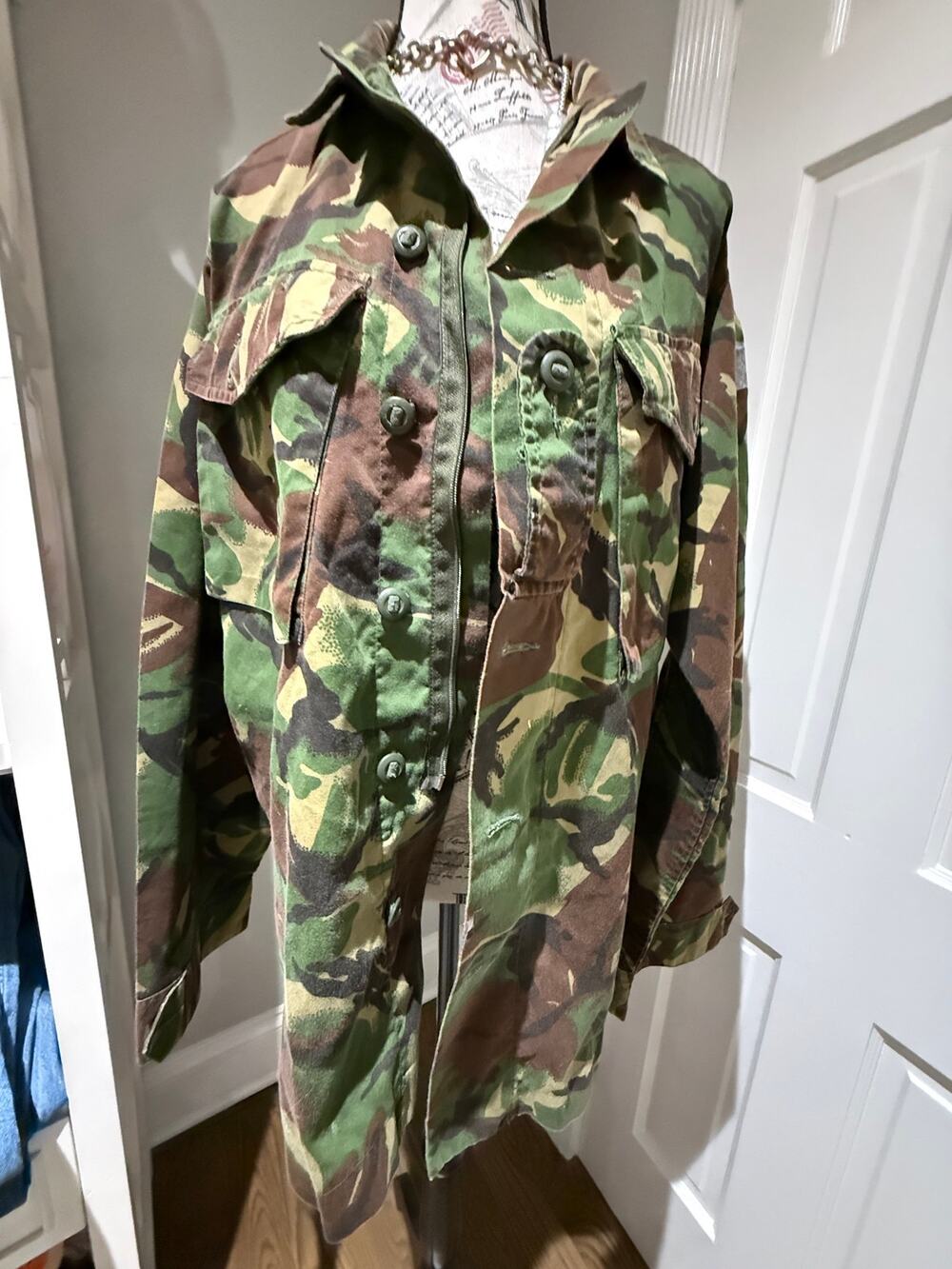 Vintage NATO British Army DPM camouflage combat jacket 180/104